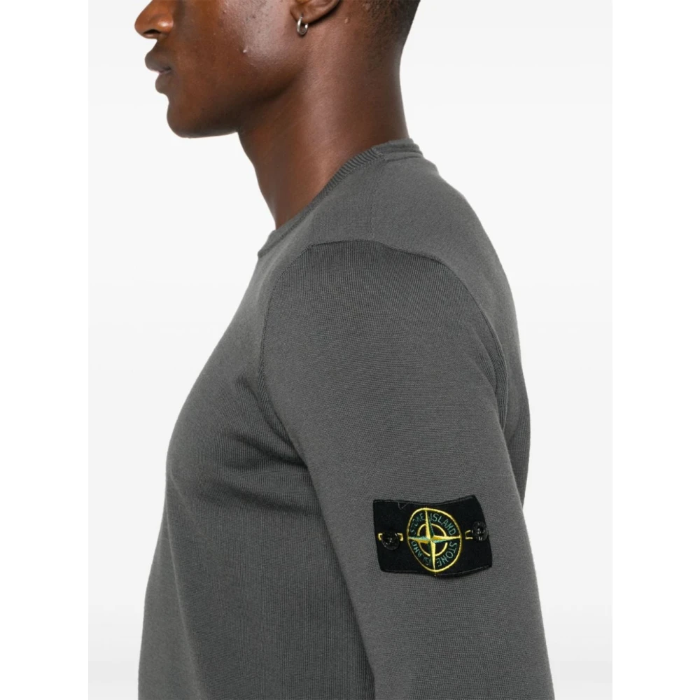 Stone Island Casual Gebreide Pullover Sweater Gray Heren