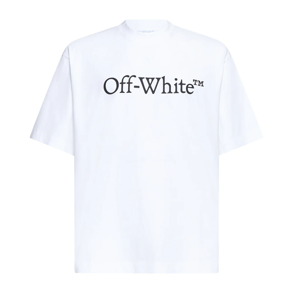 Off White Men's White Off T-Shirts, 2XS, Big Bookish Skate T-Shirt
