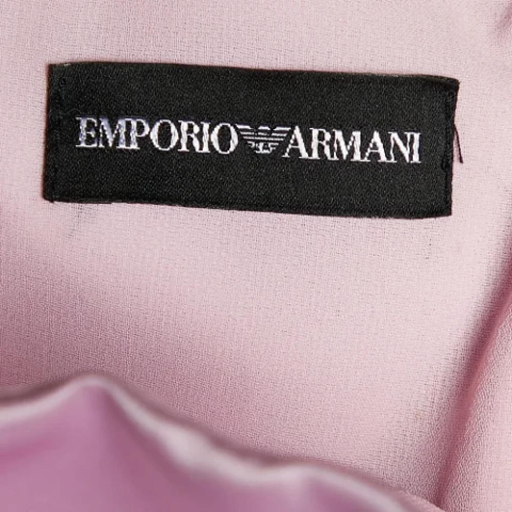 Armani Pre-owned Satin tops Pink Dames
