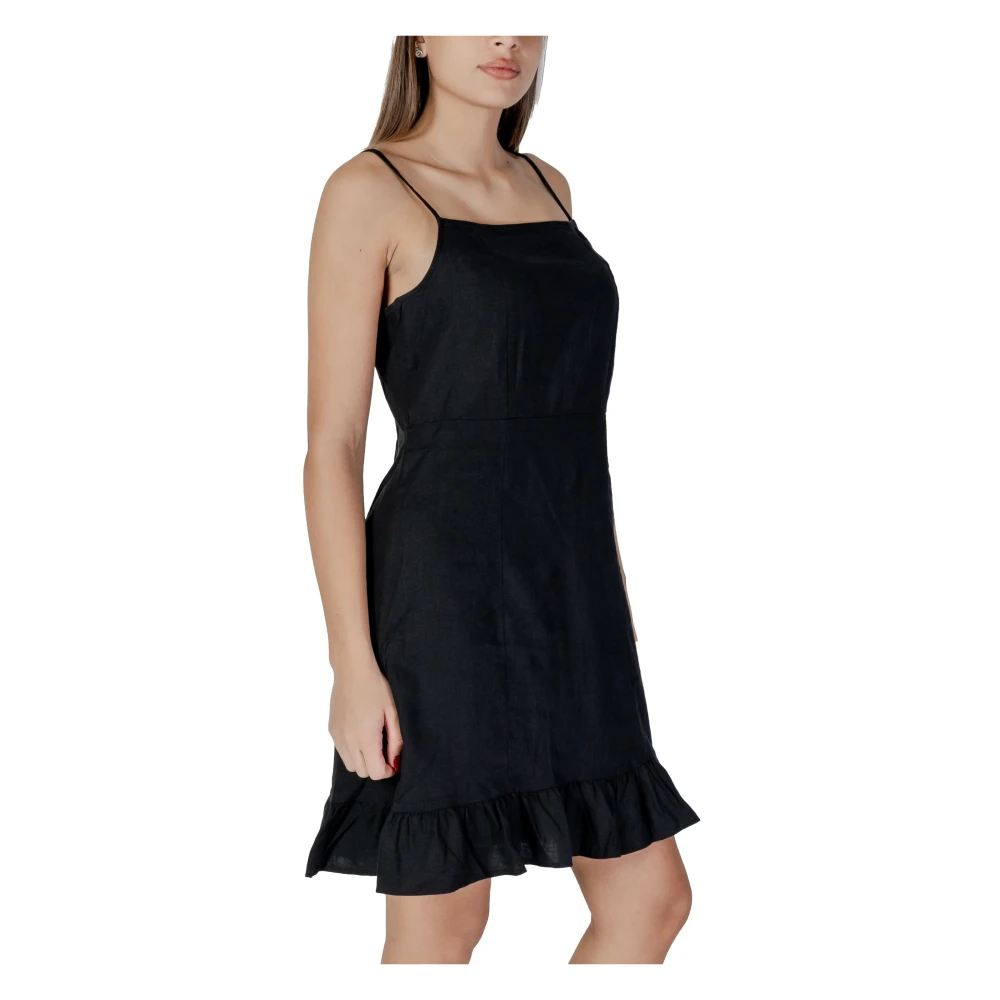 b.Young Zwarte Strapless Zomerjurk Black Dames