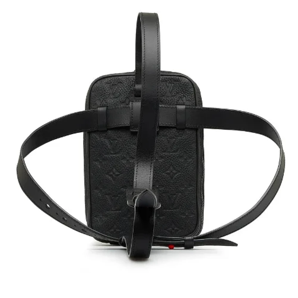 Louis Vuitton Vintage Pre-owned Leather crossbody-bags Black Heren
