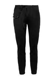 Black Cotton Jeans & Pant