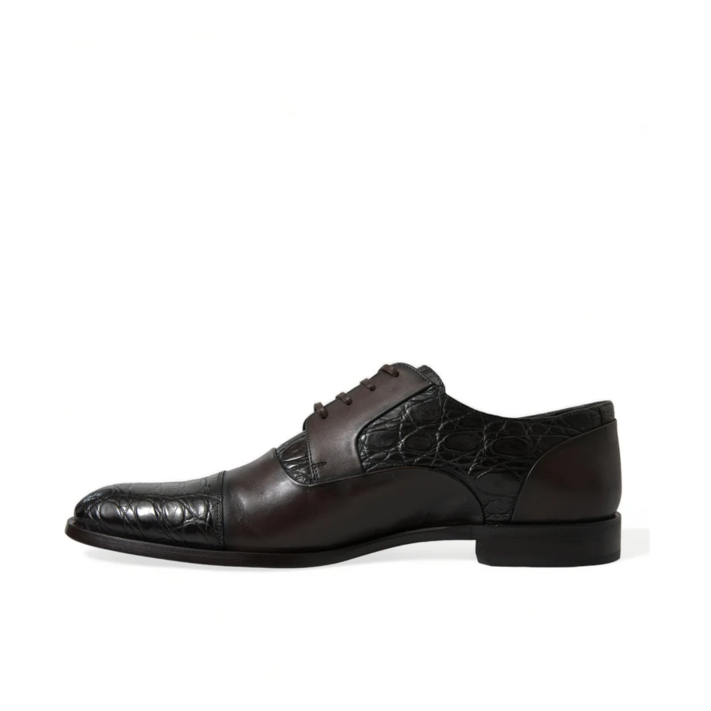 Dolce & Gabbana Men's Brown Dress Shoes, 11 Uk, Derby Dress Shoes