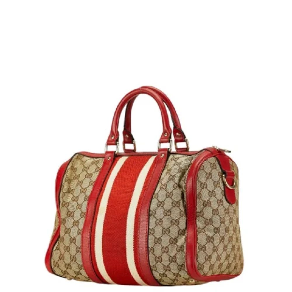 Gucci Vintage Pre-owned Canvas handbags Beige Dames