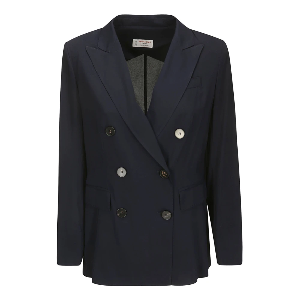 Alberto Biani Stijlvolle Double-Breasted Jacket Blue Dames