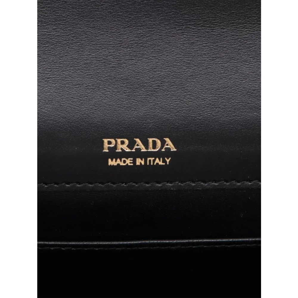 Prada Vintage Pre-owned Leather wallets Black Dames