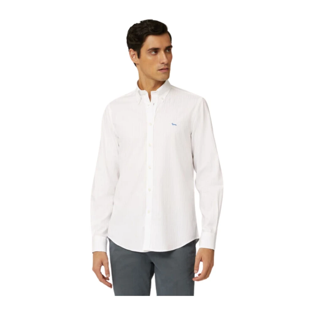 Harmont & Blaine Heren geruite overhemd White Heren