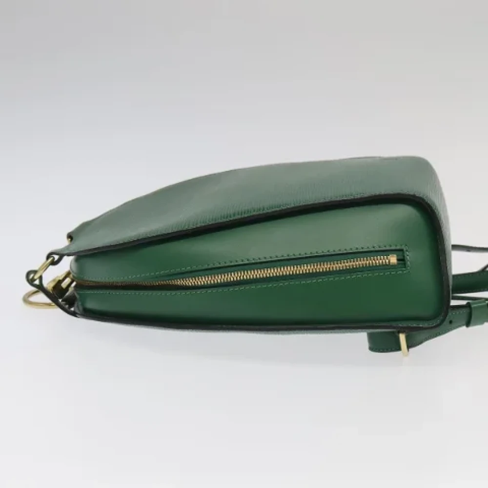 Louis Vuitton Vintage Pre-owned Leather backpacks Green Dames