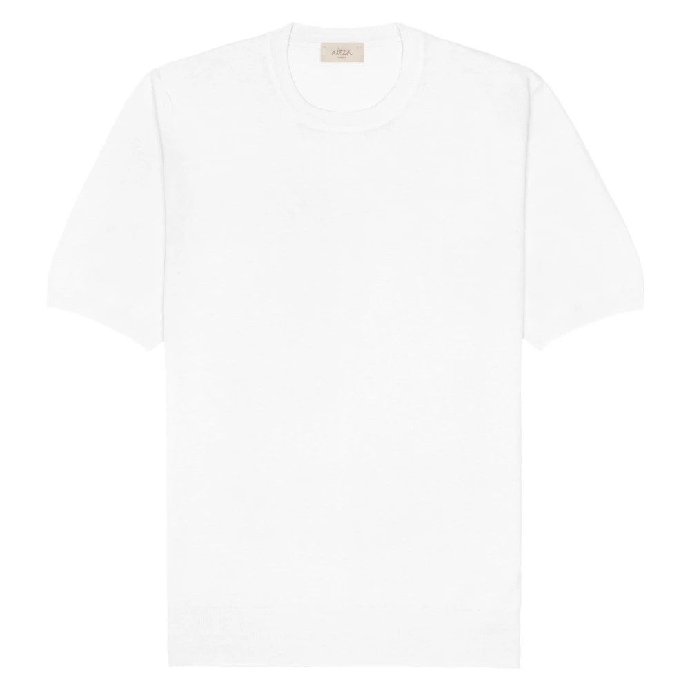 Altea Linnen Katoen Wit T-Shirt White Heren