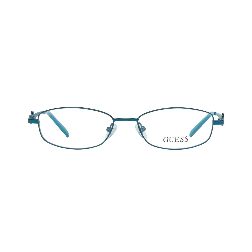 Guess Blauwe Metalen Frames met Gouden Ketting Blue Dames
