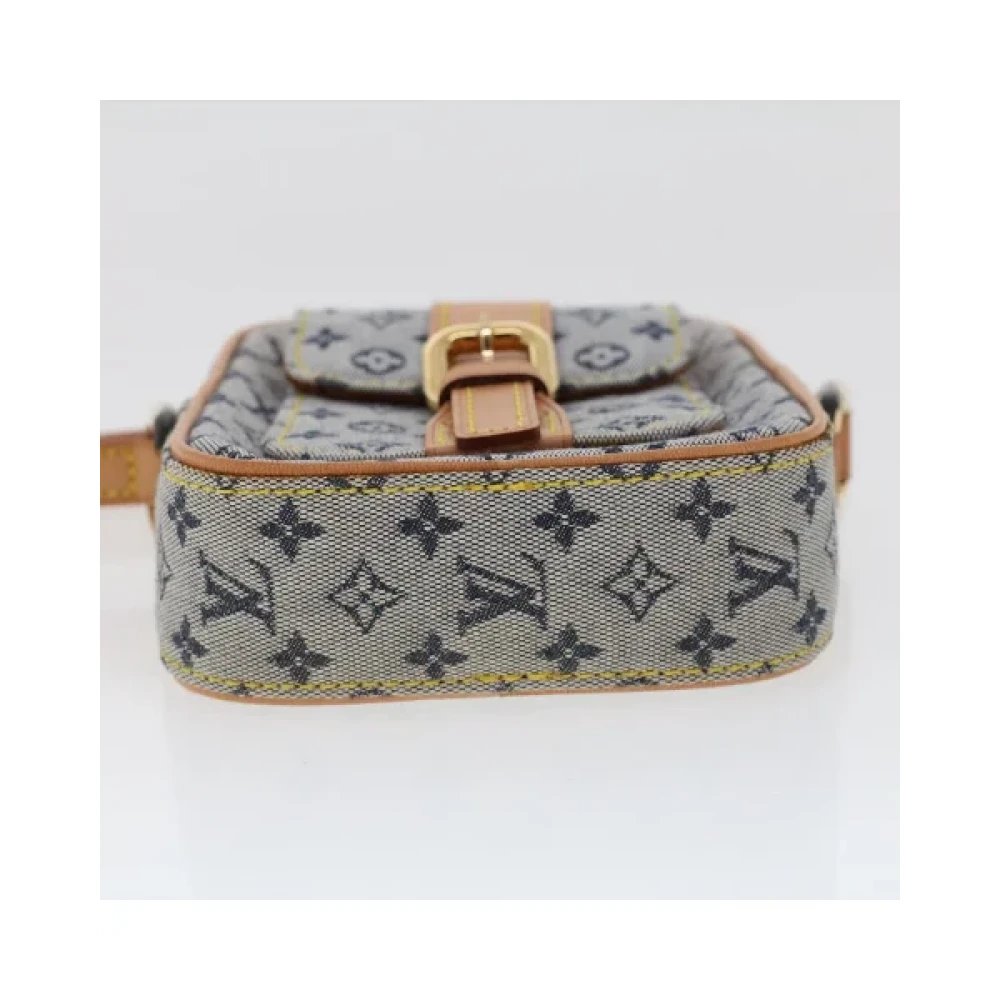 Louis Vuitton Vintage Blauwe Canvas Schoudertas van Louis Vuitton Blue Dames