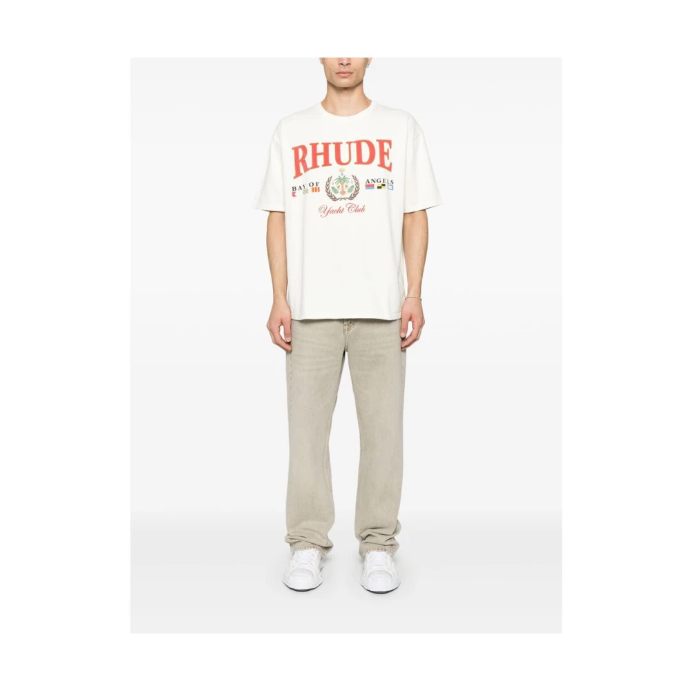 Rhude T-shirt met ronde hals White Heren