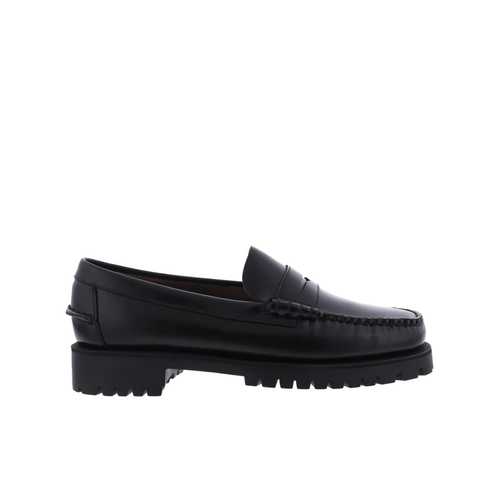 Sebago Dames Dan Lug Loafers Black, Dam