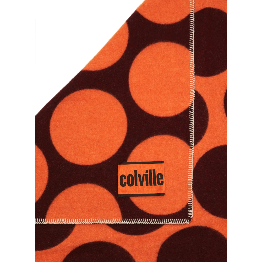 Colville Retro Polka Dot Wool Blend Blanket Multicolor Unisex