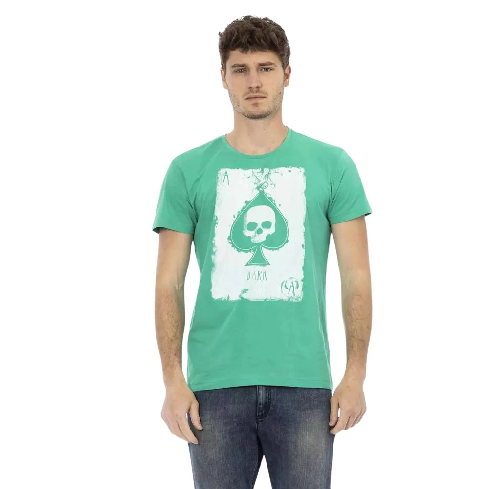 Trussardi Men's Green Emerald Casual Elegance Short Sleeve T-Shirt