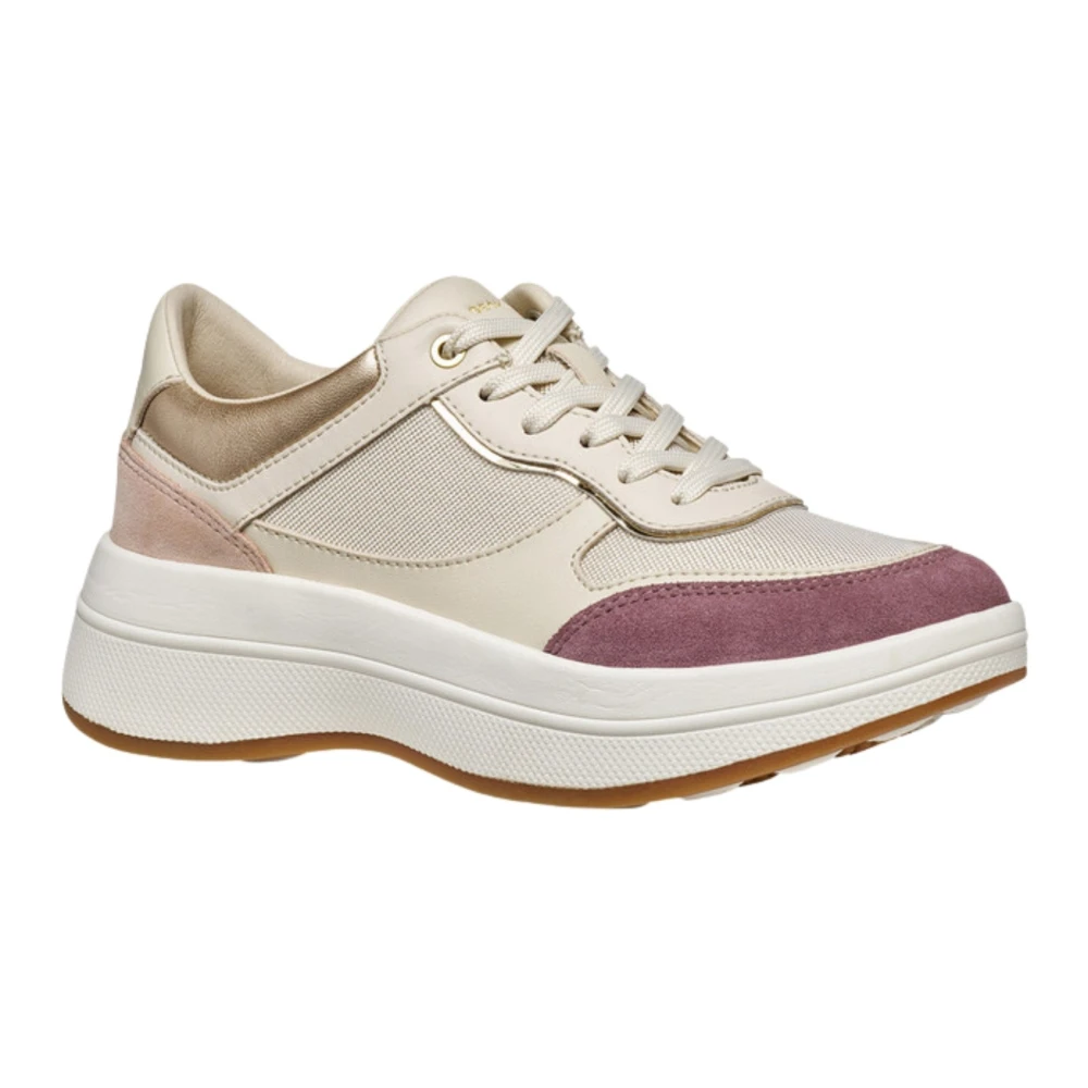 Geox , Sneakers, Female, Beige, 5 Uk, Spherica Ecub-3 Trainers