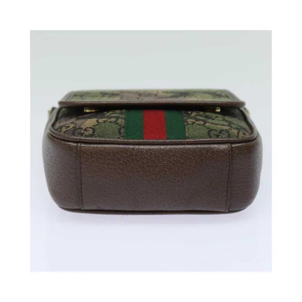 Gucci Vintage Pre-owned Canvas gucci-bags Green Dames