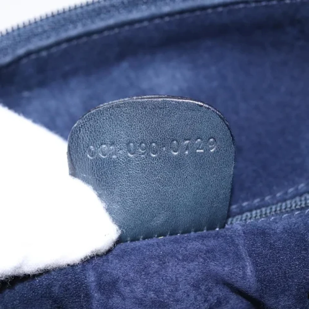 Gucci Vintage Pre-owned Leather gucci-bags Blue Dames