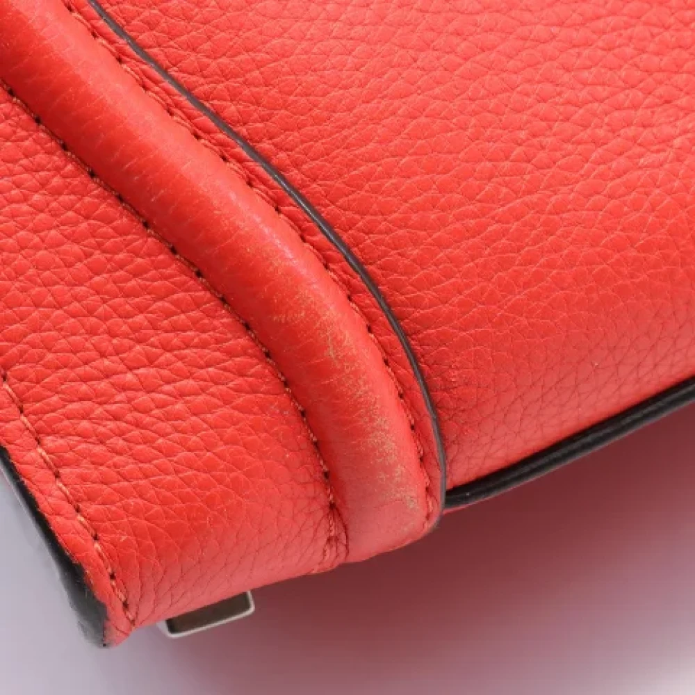 Celine Vintage Pre-owned Leather celine-bags Red Dames