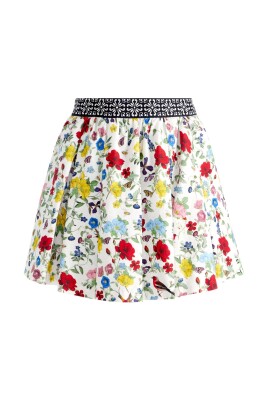 floral-print-pleated-skirt