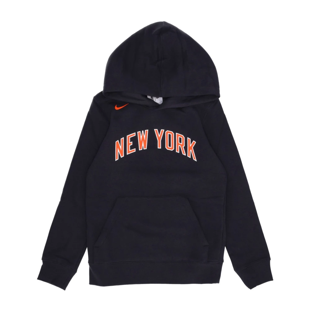 Nike Fleece Hoodie New York Knicks Blue Heren