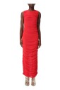 robe-longue-en-maille-rouge