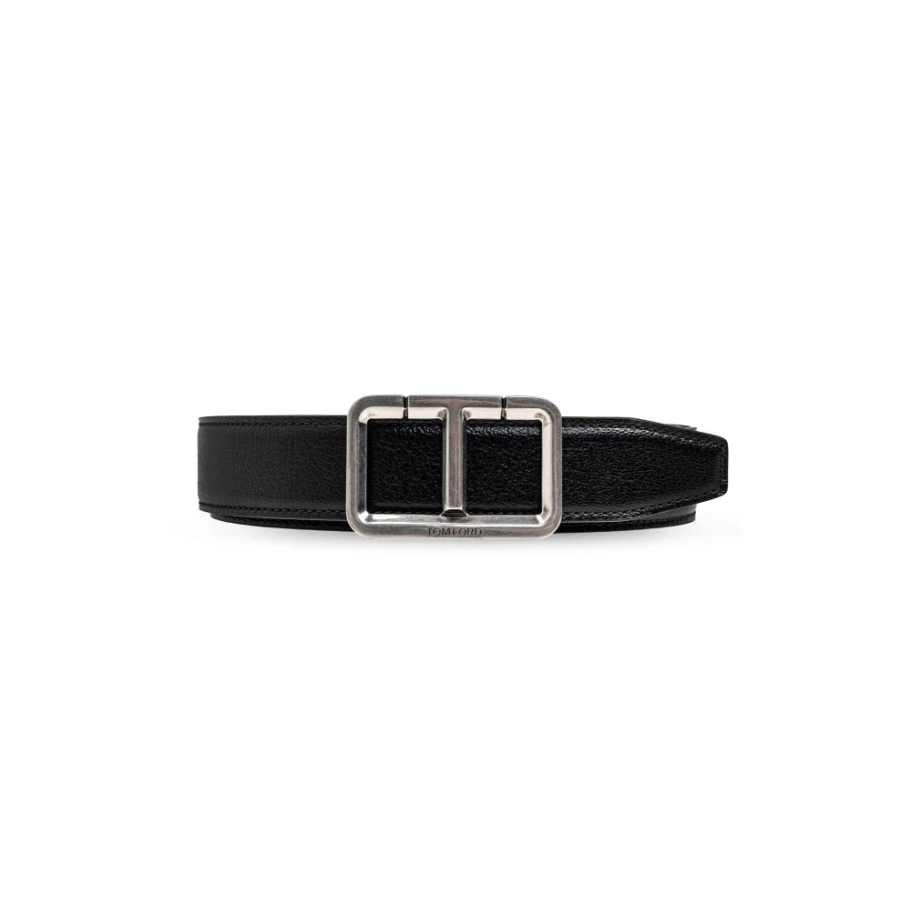 Tom Ford Enamel Scored T Riem Black Heren