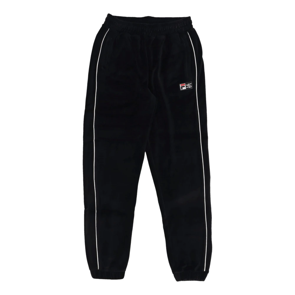 Propaganda Velours broek met elastische taille Black Heren