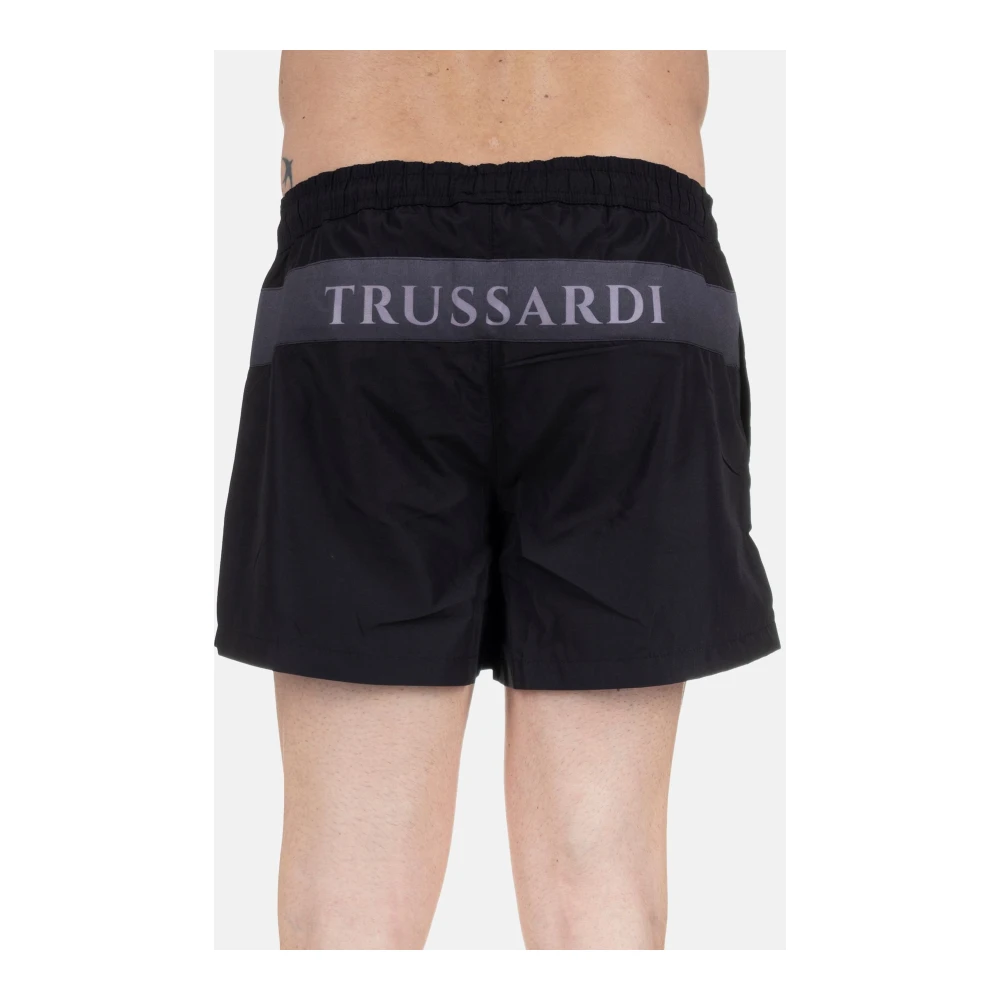 Trussardi Verticaal Logo Herenmode Black Heren