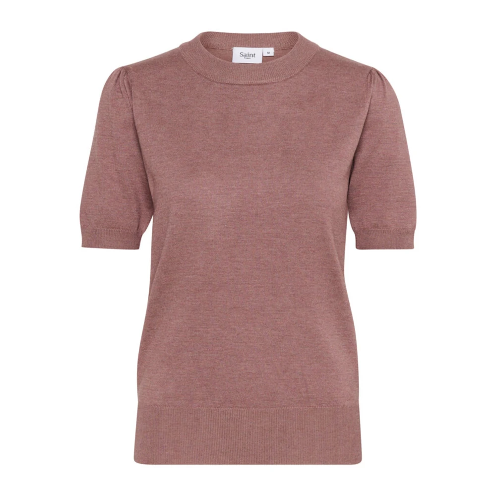 Saint Tropez MilaSZ Pullover Gebreid Antler Melange Pink Dames