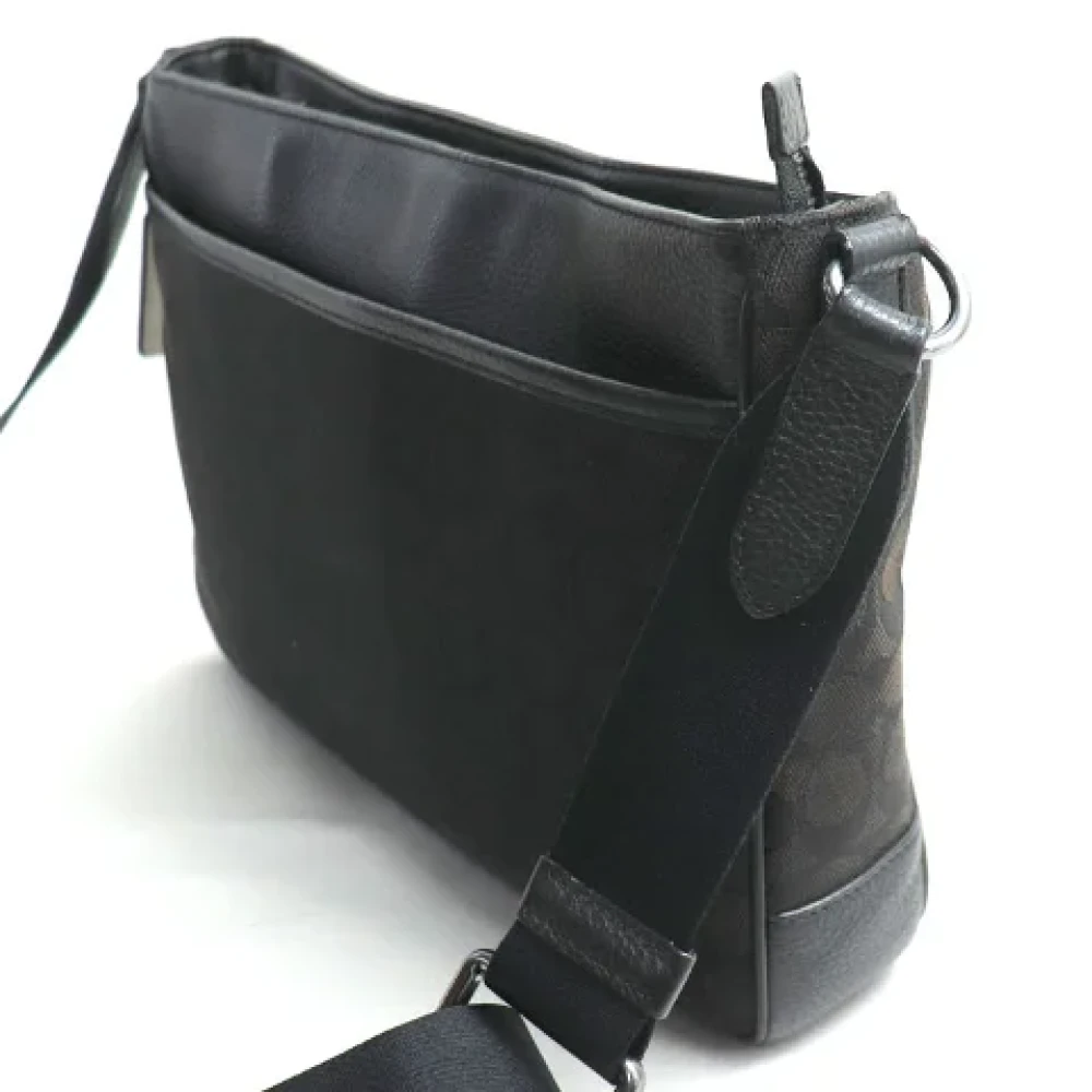 Coach Pre-owned Canvas crossbody-bags Black Dames