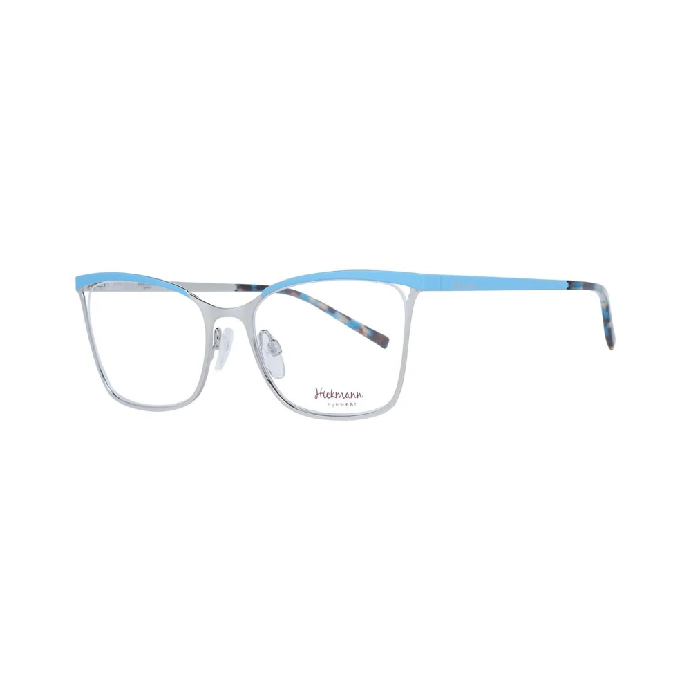 Ana Hickmann Blauwe Cat Eye Metalen Optische Frames Blue Dames
