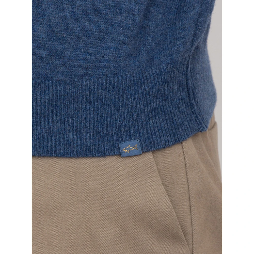 PAUL & SHARK Blauwe Wollen Trui Blue Heren