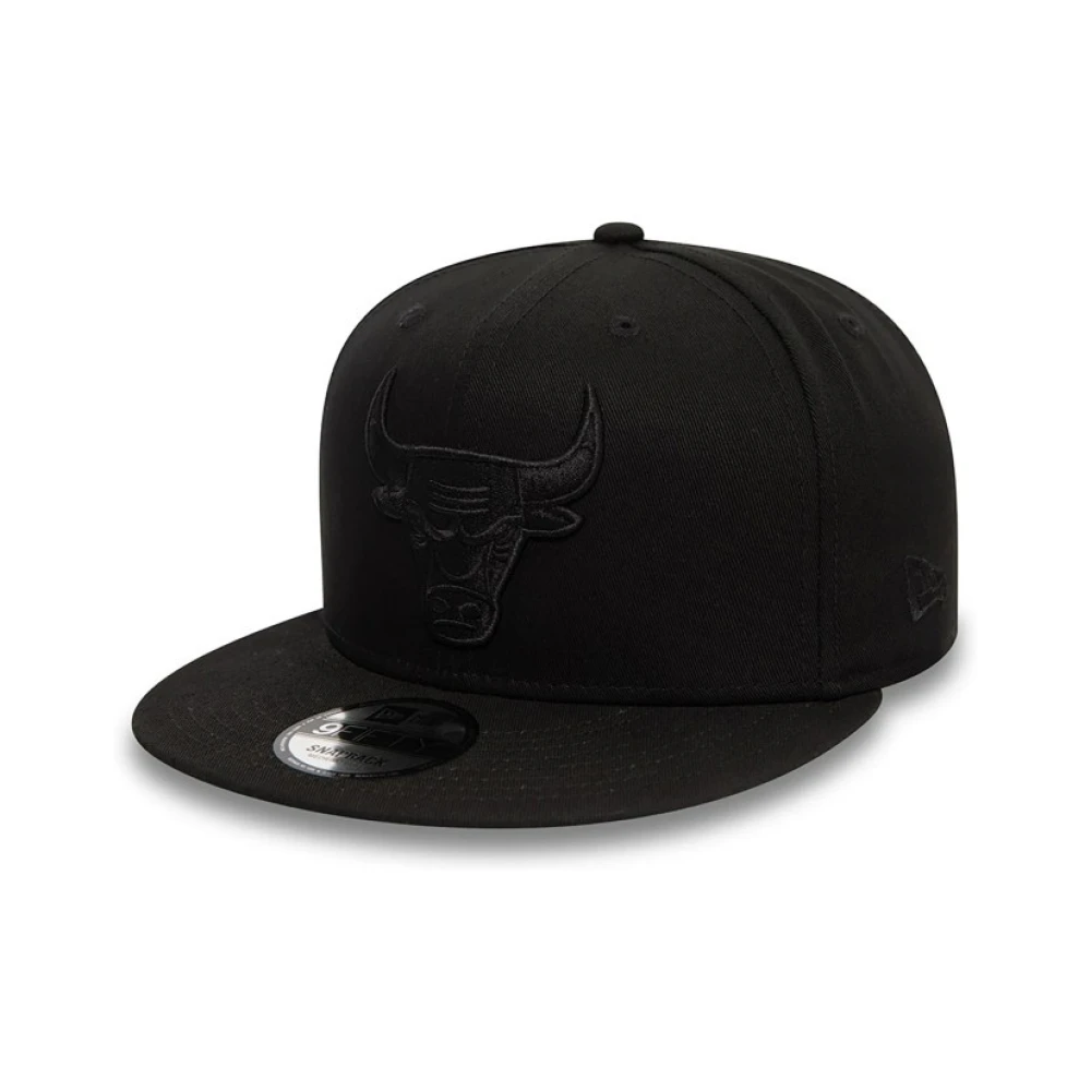 New Era Svart Bulls Monokrom Keps Black, Herr