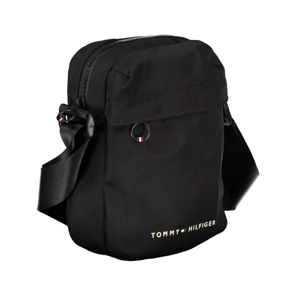 Tommy Hilfiger Zwarte Polyester Heren Schoudertas Black Heren