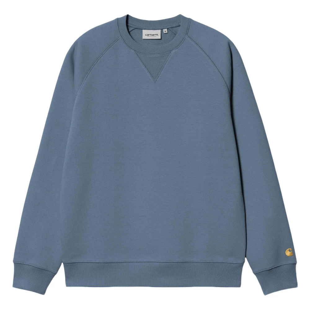 Carhartt Wip Men's Blue Sweatshirts, S, Chase Sweat Long-Sleeve T-Shirt