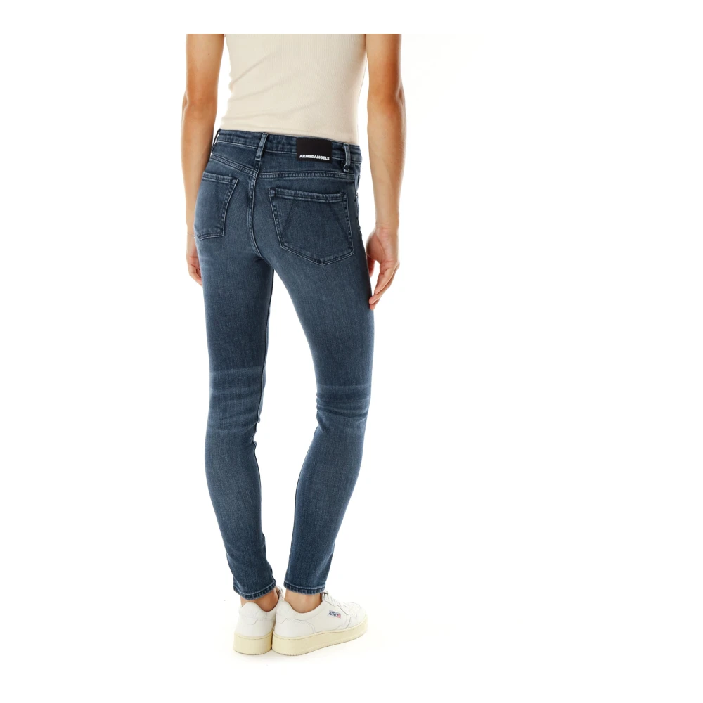 ARMEDANGELS Mid Waist Skinny Fit Jeans Blue Dames