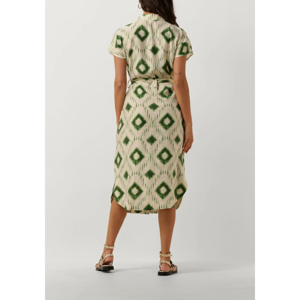 Object Elegante Maxi Jurk in Zand Multicolor Dames