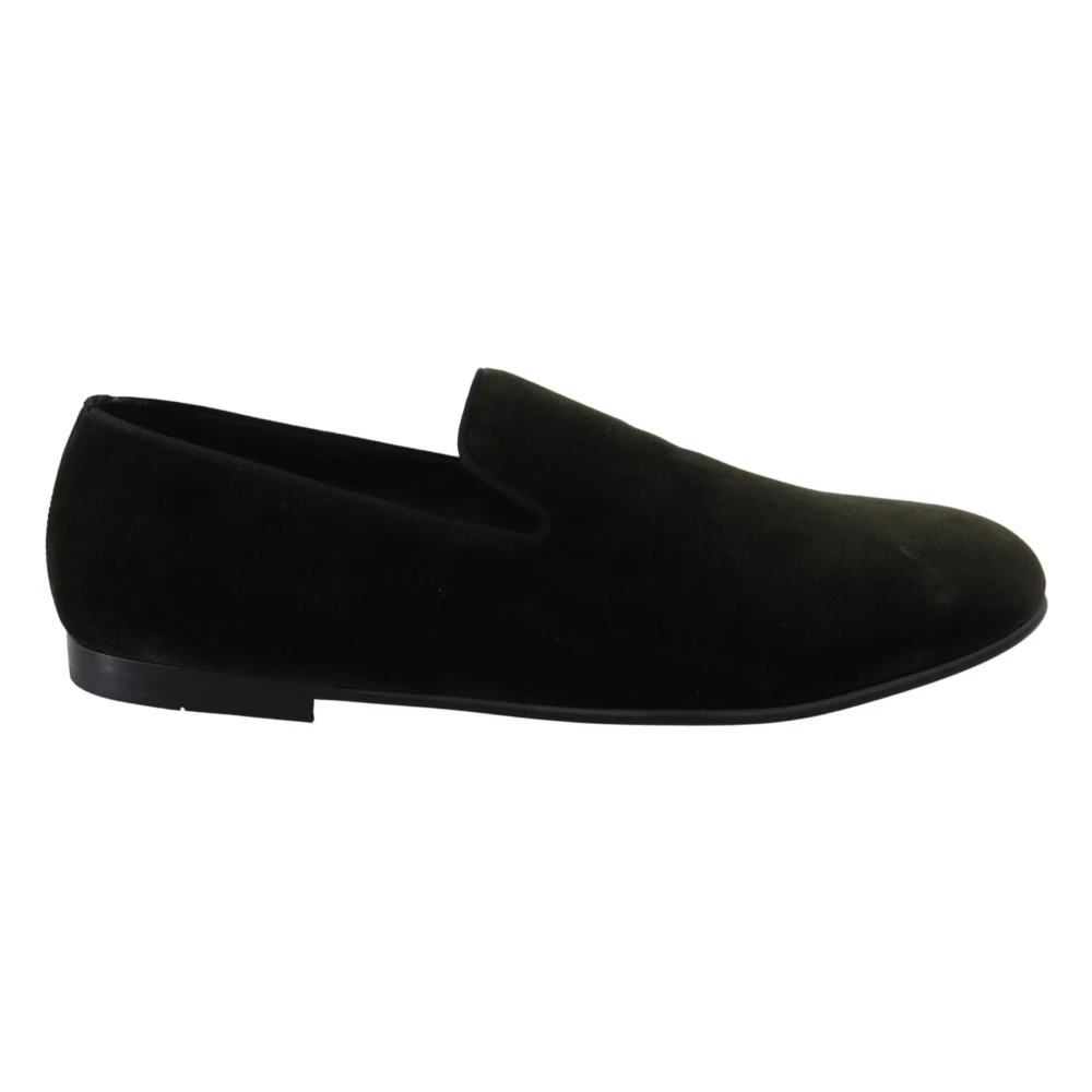 Dolce & Gabbana Uomo Verde Loafers Shoes