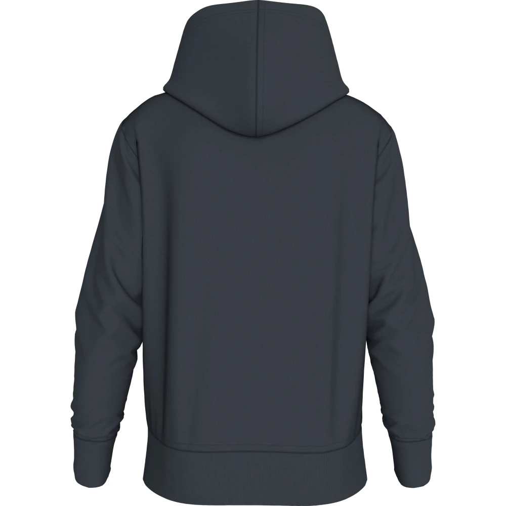 Calvin Klein Blauwe Hoodie Elastisch Gebreid Blue Heren