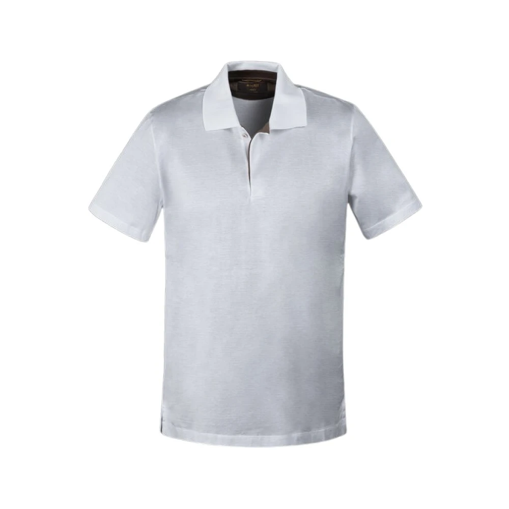 Moorer Men's White Polo Shirts, M, Ronald-Jcl Polo
