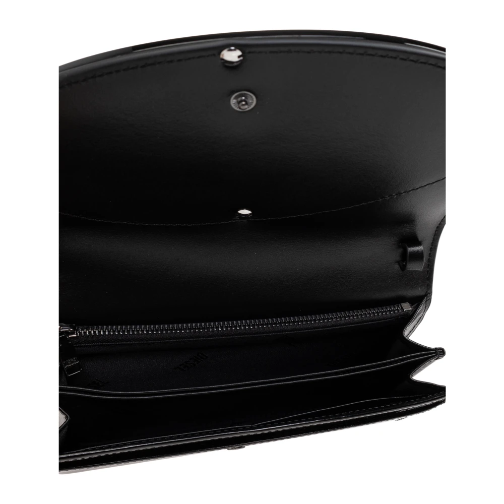 Diesel Portemonnee aan de 1DR riem Black Dames