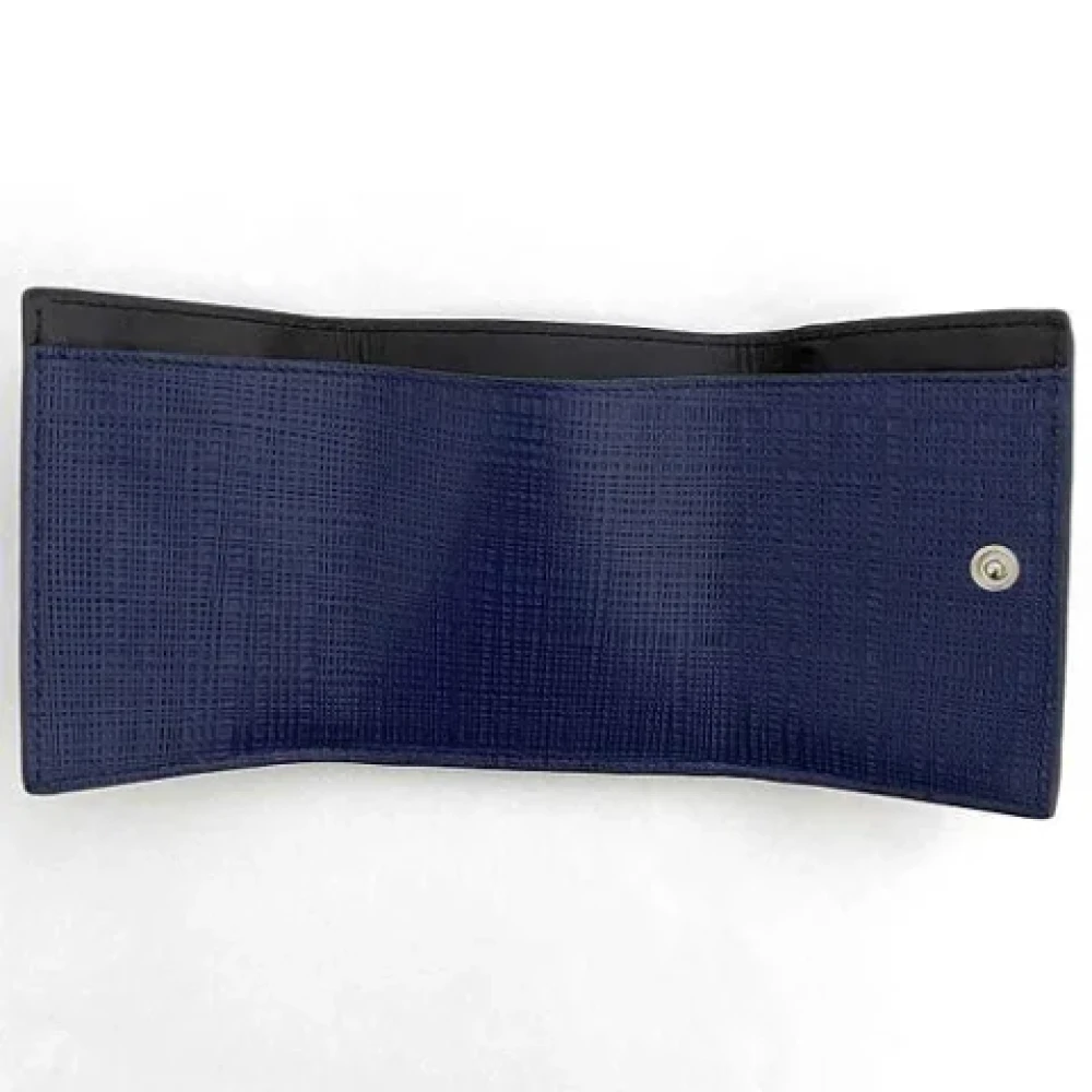 Loewe Pre-owned Leather wallets Blue Dames
