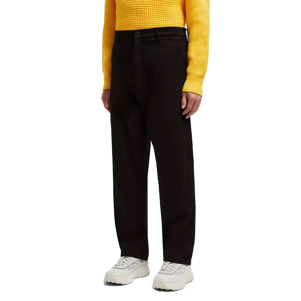 Moncler Canvas Broek in Zwart Black Heren