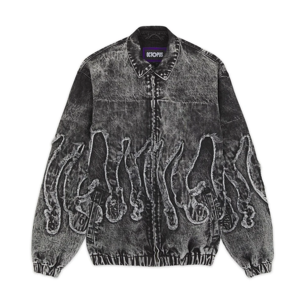 Octopus Katoenen parka en gewatteerde jassen Gray Heren