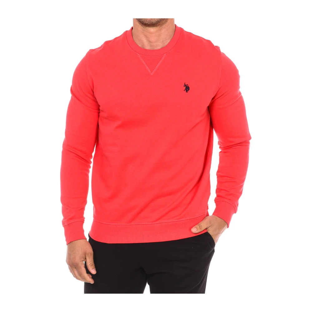 U.s. Polo Assn. Ronde Hals Sweater Red Heren