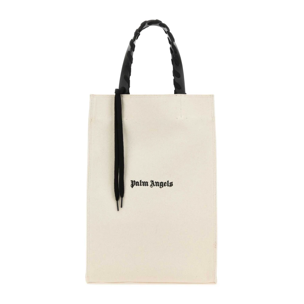 Palm Angels Shopper met logoprint Beige