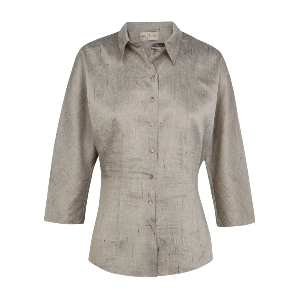 Cortana Women's Gray Tailored Shirt - Shirts - Xs- Blouses & Shirts