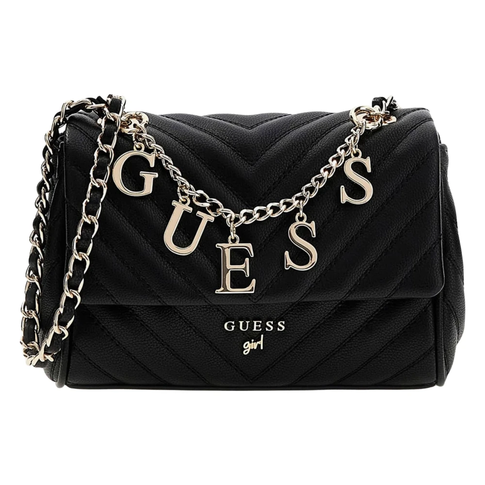 Guess Women's Black Crossbody Flap Bag