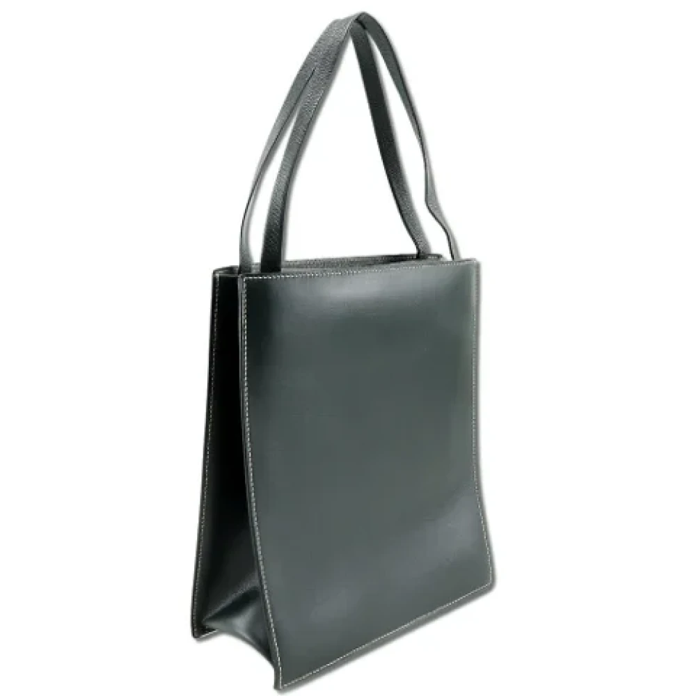 Hermès Vintage Pre-owned Leather handbags Green Dames
